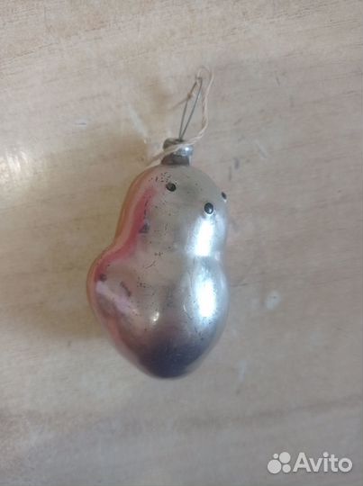 Ёлочная игрушка СССР снегирь