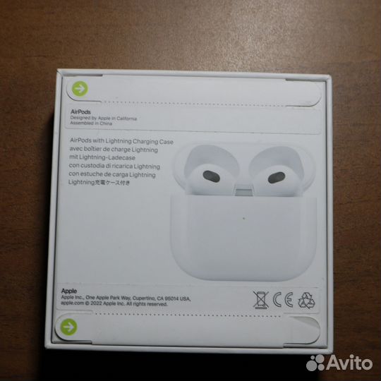 Наушники Airpods 3 оригинальные, запечатанные