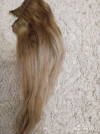 Волосы на заколках натуральные