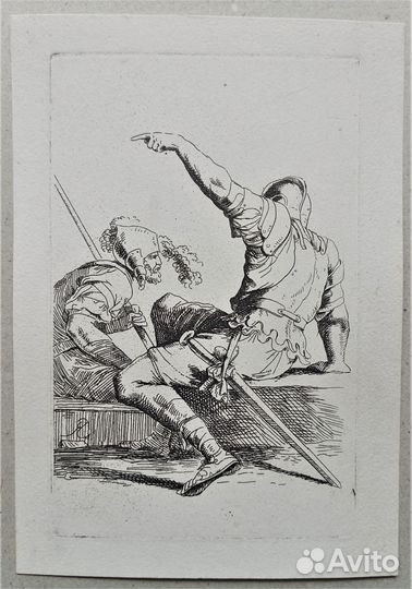 Офорты Сальватор Роза Барокко Италия