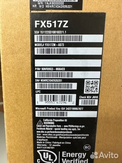 Ноутбук Asus TUF FX517ZM-AS73