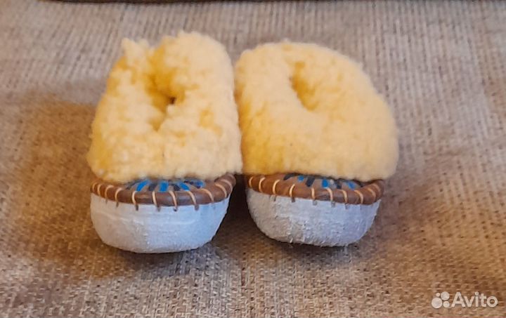 Чуни (тапочки) детские на овчине