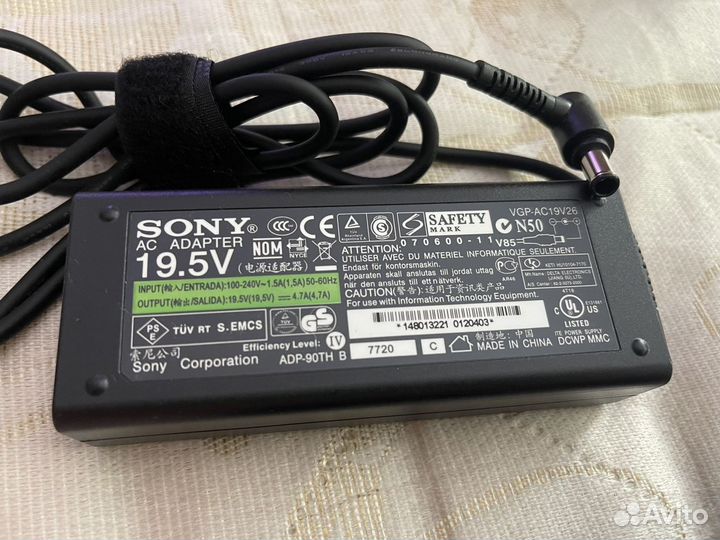 Блок питания для ноутбука sony vaio