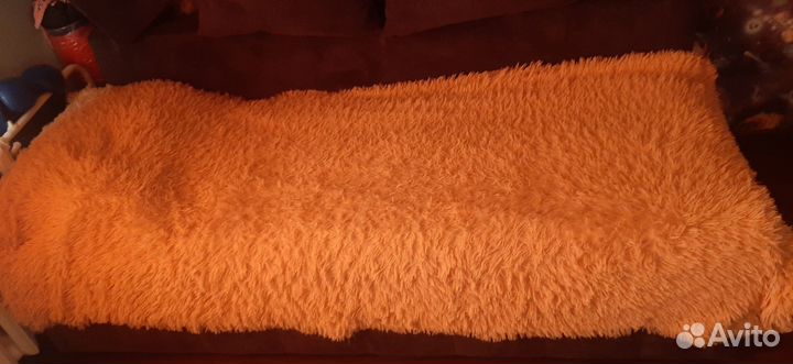 Плед пушистый травка