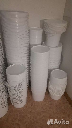 Бу ведра пластиковые