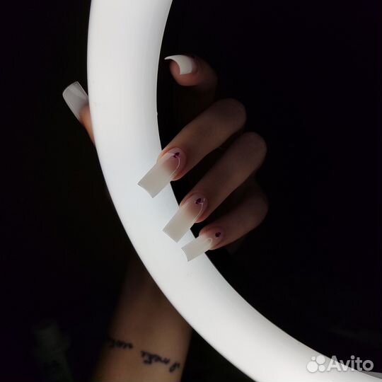 Маникюр наращивание ногтей