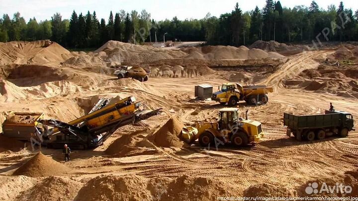 Песок с карьера