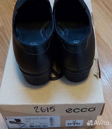 Лоферы Ecco чёрные натуральная кожа