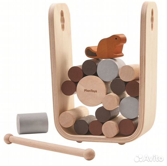 Эигра настольная Plan Toys «Бобер и бревнышко»
