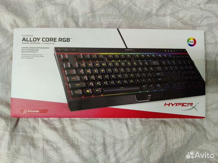 Игровая клавиатура Hyperx Alloy Core RGB тихая