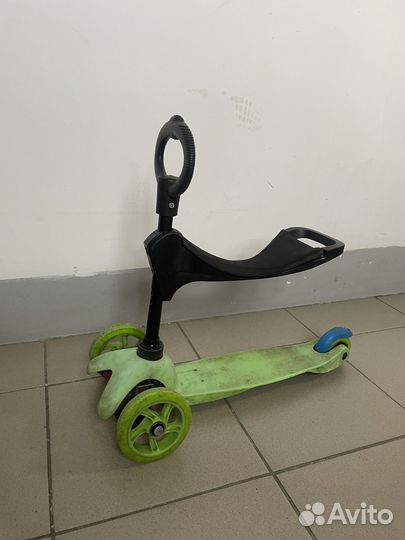 Самокат детский трехколесный бу