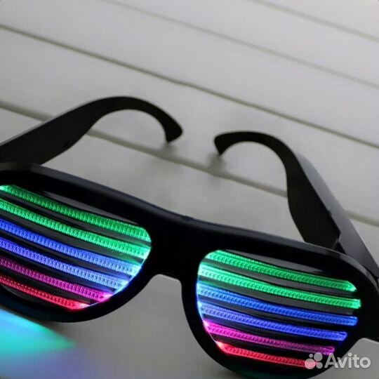 Очки диджея мигающие