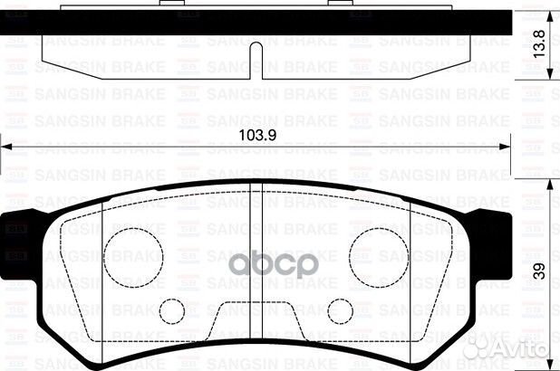 SP1257SNS 96800089 колодки дисковые з Daewoo