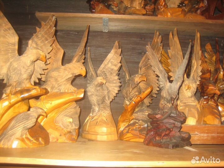 Орлы деревянные СССР ручной работы