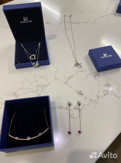 Swarovski Подвеска и Серьги