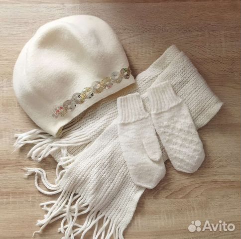 Набор шапка шарф женский