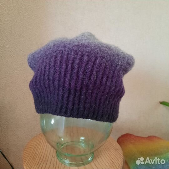 Шапка зимняя женская вязанная