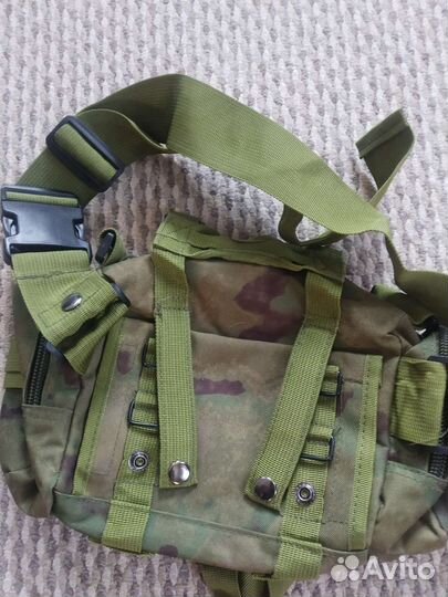 Сумка поясная тактическая (мох)