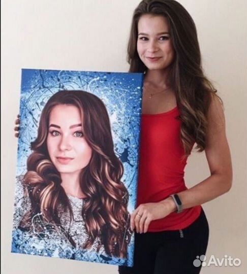 Портрет на холсте (любые размеры)