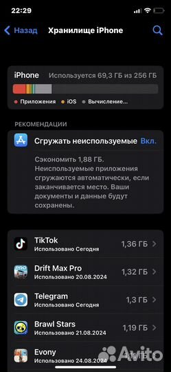 iPhone X, 256 ГБ