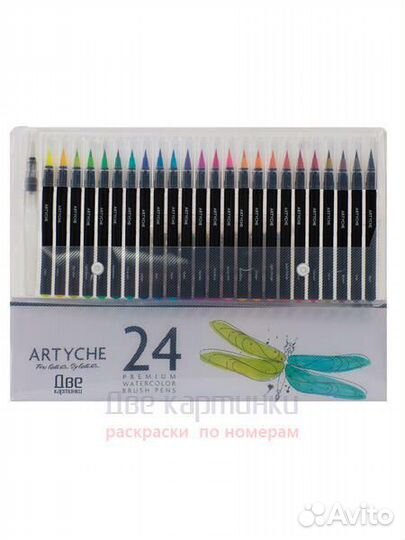 Коробка 36 шт.: Набор фломастеров 24 шт