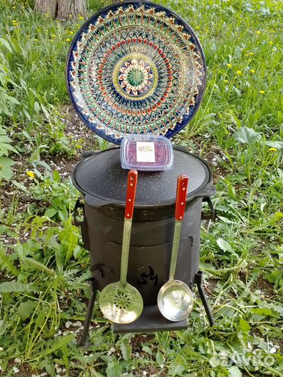 Комплект казан, печь, ляган