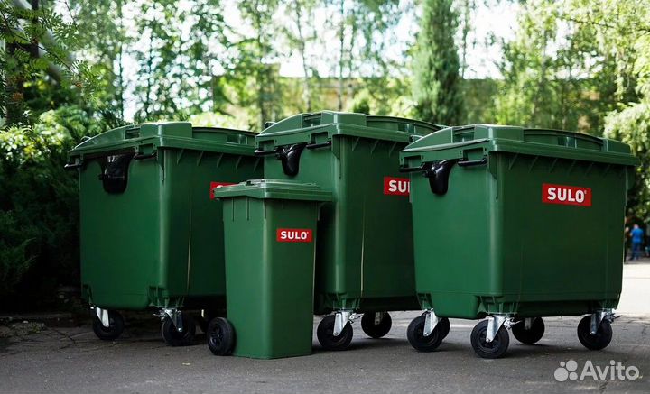 Мусорные контейнеры 1100л 770л 660л в Краснодаре
