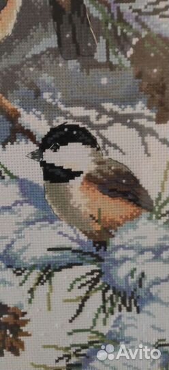 Картина вышитая счетным крестом