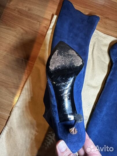 Сапоги женские замшевые 37.5