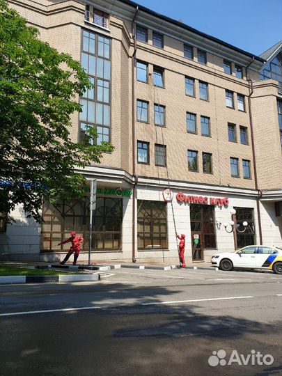 Промышленный альпинизм. Чистка снега с крыш. Мойка