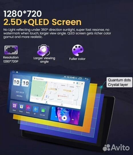 Магнитола андройд 8 ядер qled 4G DSP