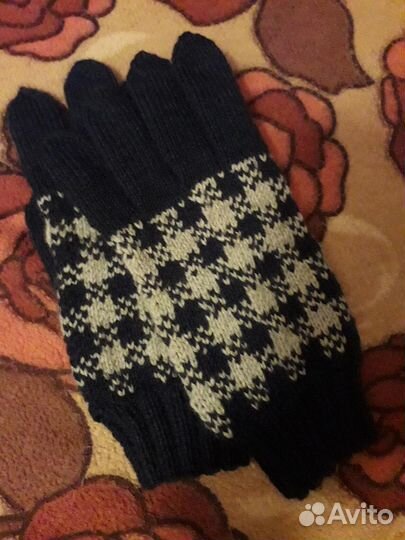 Перчатки шерстяные