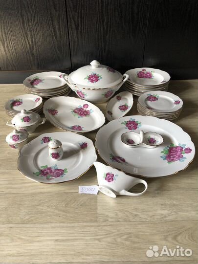 Сервиз Дулево, Розовая ветка, лфз из СССР