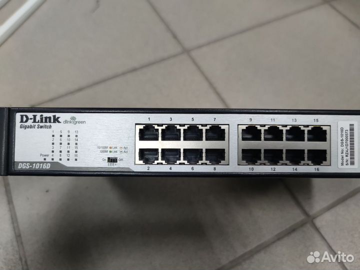 Маршрутизатор D-Link DGS-1016D