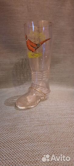 Бокал сапожок коллекционный, Германия, Винтаж