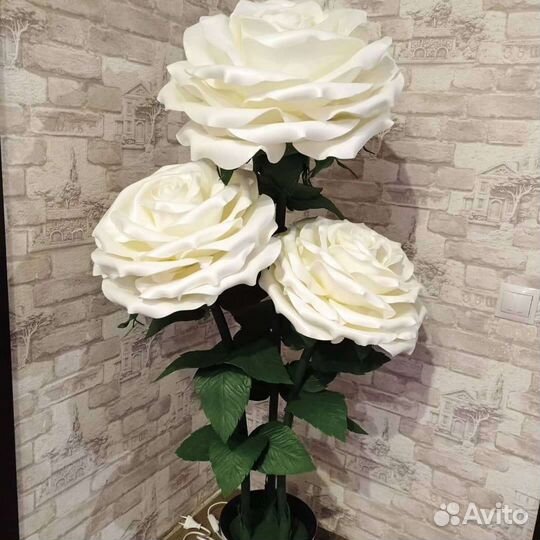 Цветок, ночник ручной работы