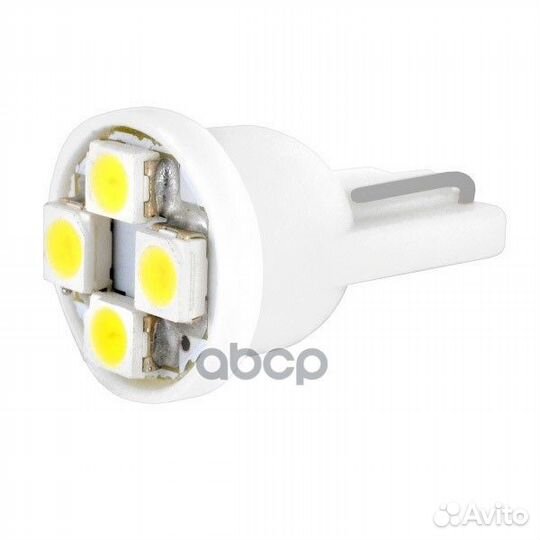 Лампа габарит. 12V W5W T10 4 SMD без цок
