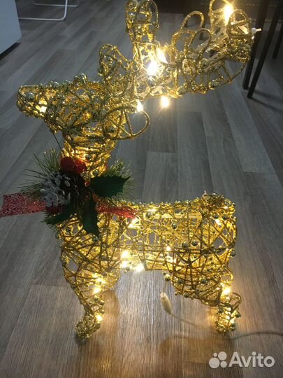 Светильник олень. Декор