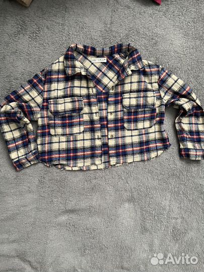 Рубашка zara для девочки 140