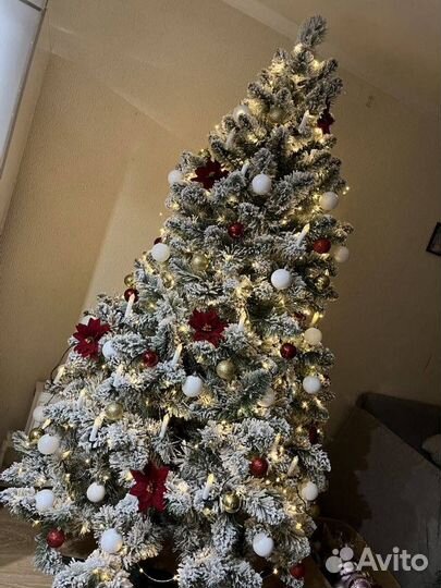 Елка искусственная заснеженная + Доставка