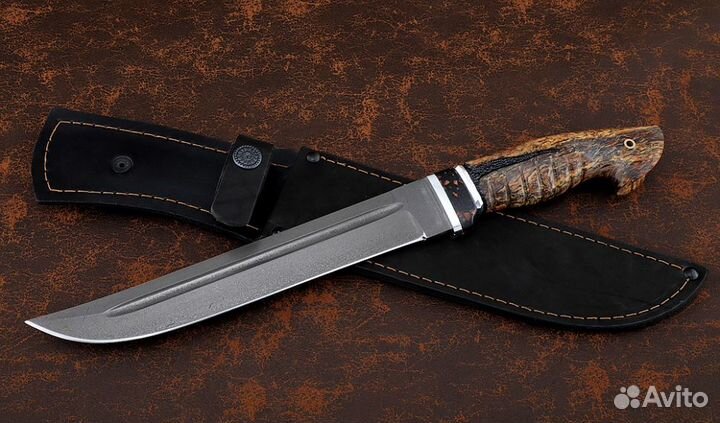 Нож казачий Пластун, сталь Х12мф, рукоять карельск