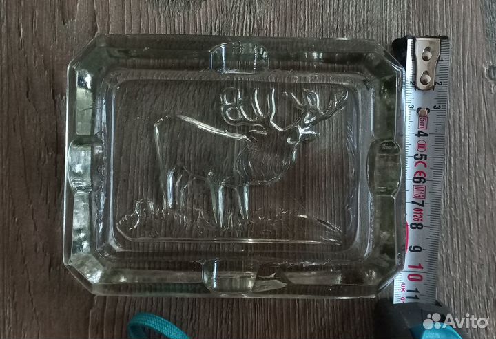 Старинная пепельница Олень