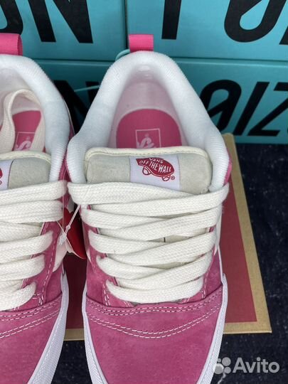 Vans Knu Skool Дутыши Pink White Оригинал