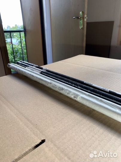 Карниз ikea,racka, 210-385 см, черный +белый торг