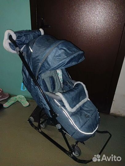 Коляска санки ника детка 6