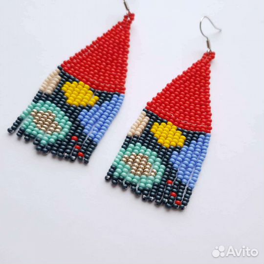 Серьги из бисера