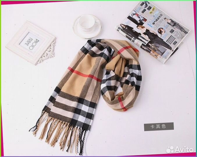 Тёплый шарф Burberry (Все расцветки)