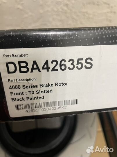 Тормозные диски dba 42635s wk2 powerstop z36
