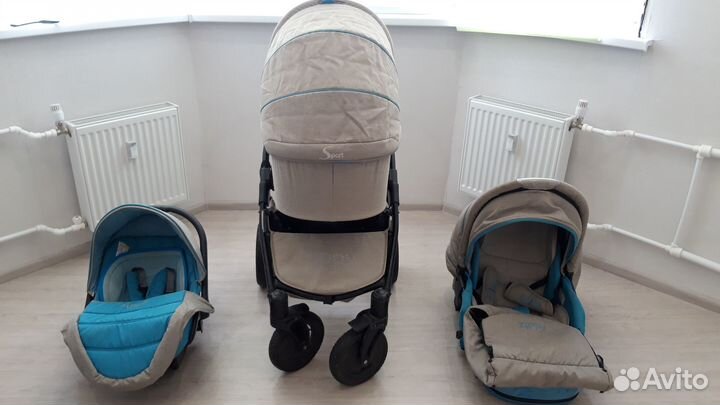 Коляска 3 в 1 tutis zippy sport