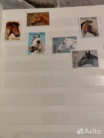 Кляссер с почтовыми марками (разных лет и стран)